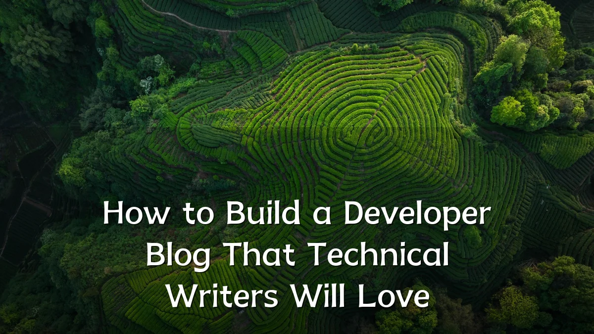 How to Build a Developer Blog That Technical Writers Will Love