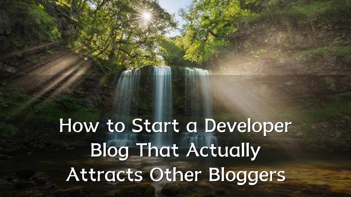 How to Start a Developer Blog That Actually Attracts Other Bloggers
