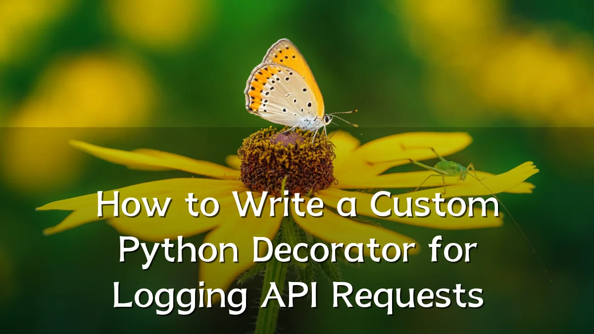 How to Write a Custom Python Decorator for Logging API Requests