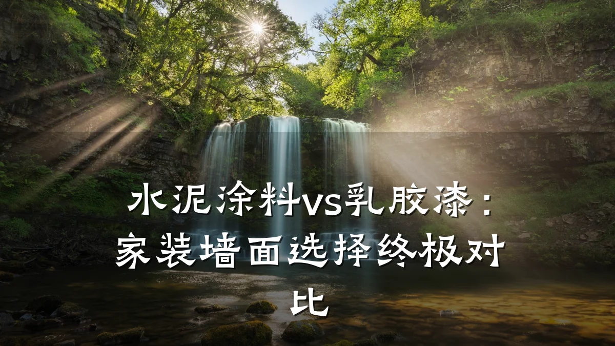 水泥涂料vs乳胶漆:家装墙面选择终极对比