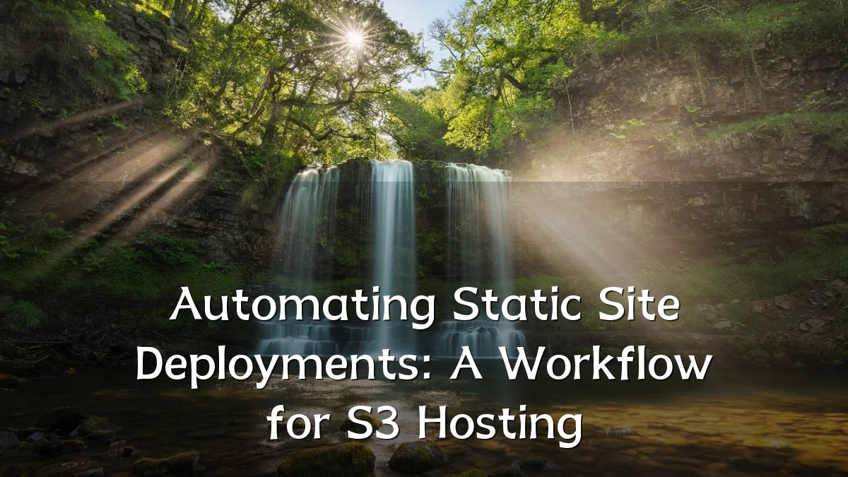 Automating Static Site Deployments: A Workflow for S3 Hosting