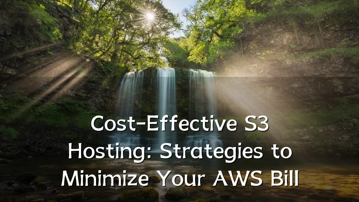 Cost-Effective S3 Hosting: Strategies to Minimize Your AWS Bill