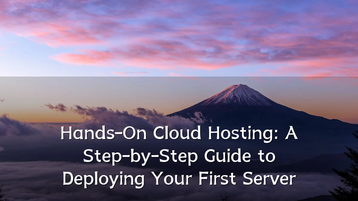 Hands-On Cloud Hosting: A Step-by-Step Guide to Deploying Your First Server