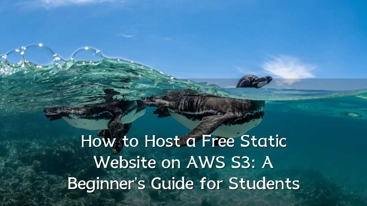 How to Host a Free Static Website on AWS S3: A Beginner's Guide for Students