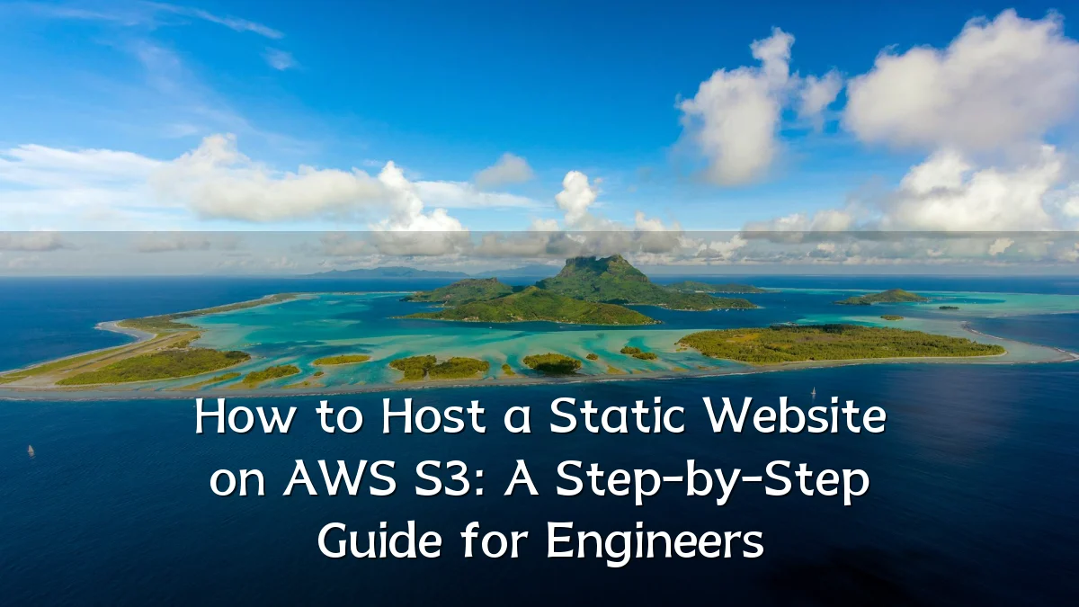 How to Host a Static Website on AWS S3: A Step-by-Step Guide for Engineers
