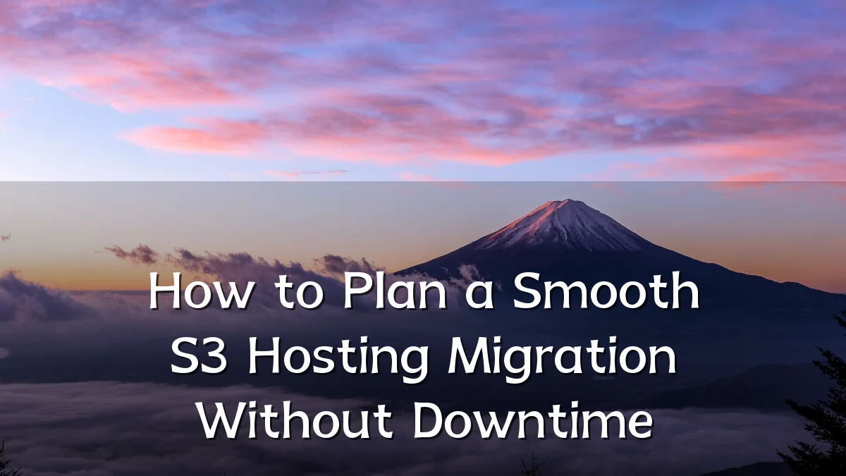 How to Plan a Smooth S3 Hosting Migration Without Downtime