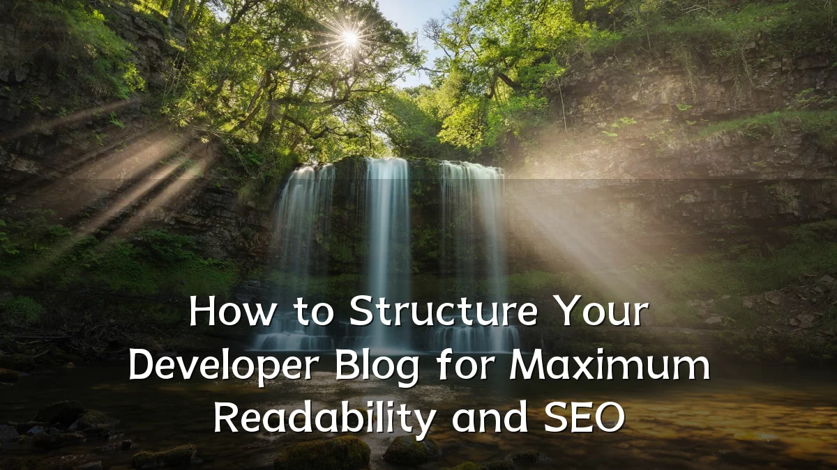 How to Structure Your Developer Blog for Maximum Readability and SEO