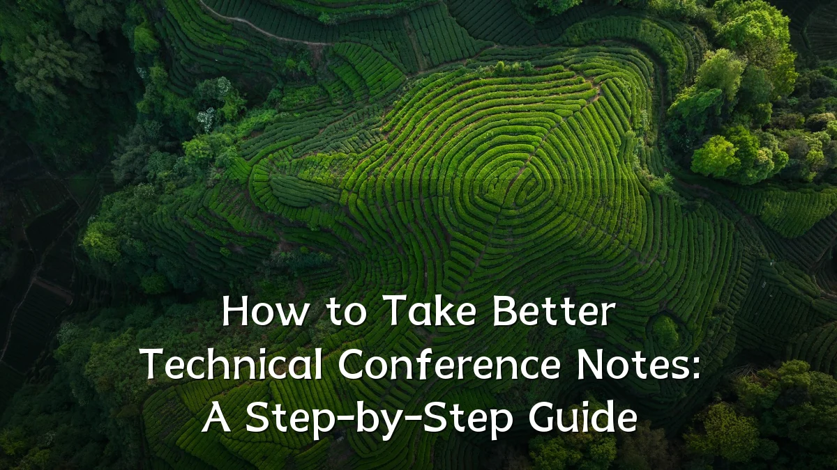 How to Take Better Technical Conference Notes: A Step-by-Step Guide