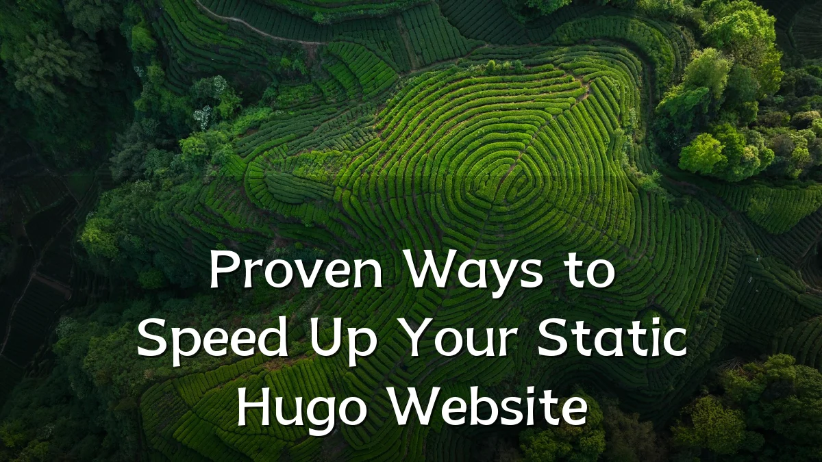 Proven Ways to Speed Up Your Static Hugo Website