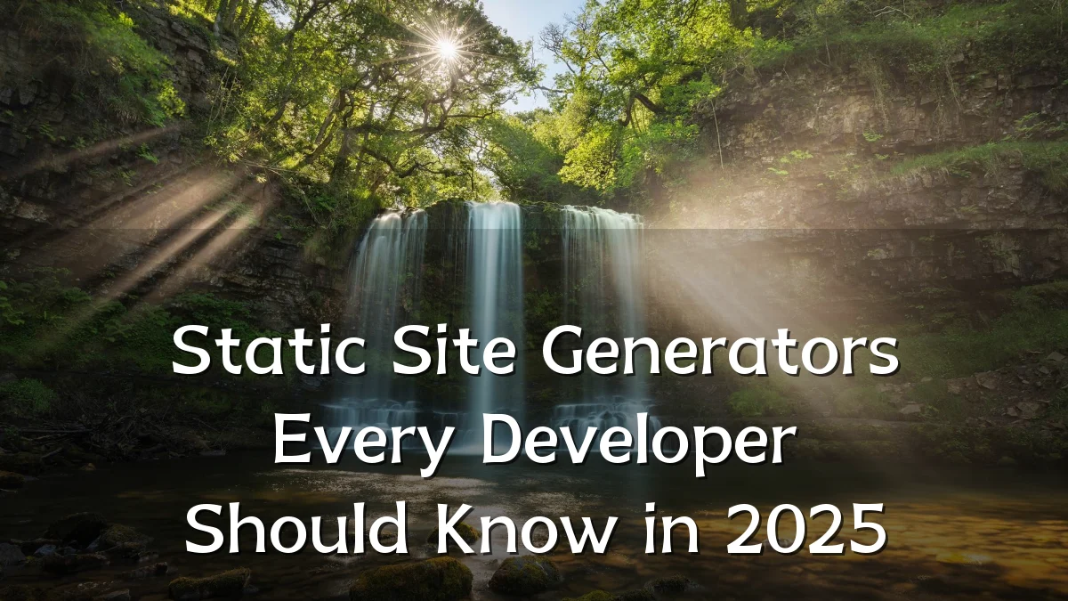 Static Site Generators Every Developer Should Know in 2025