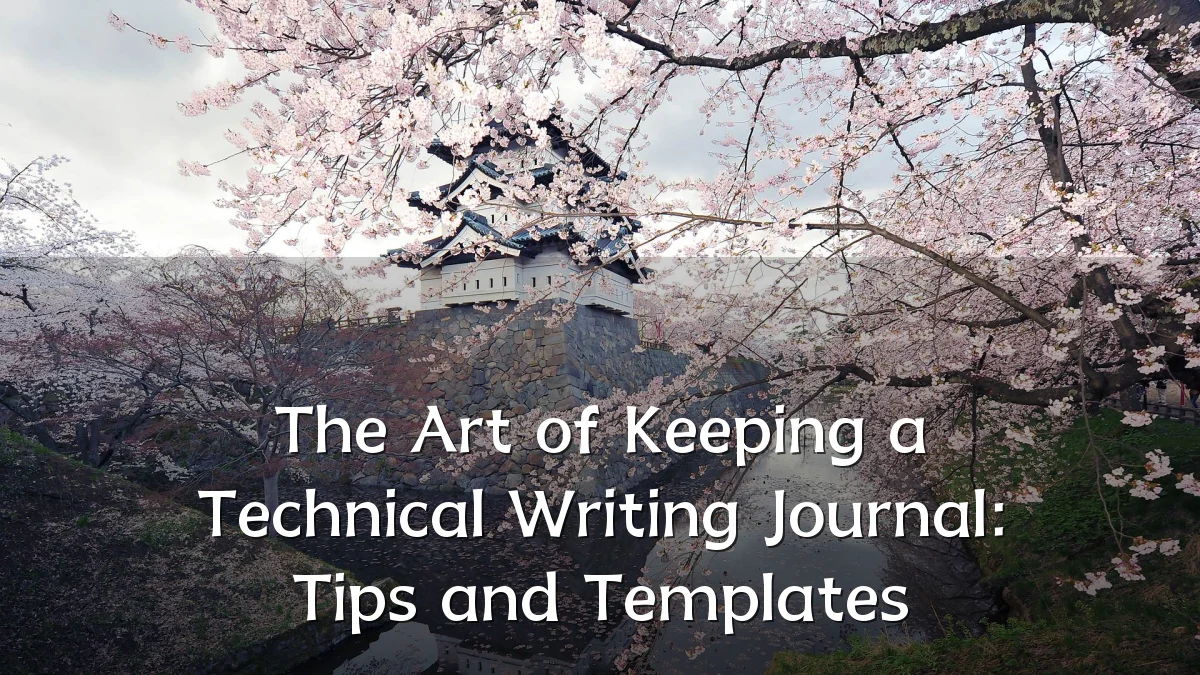 The Art of Keeping a Technical Writing Journal: Tips and Templates