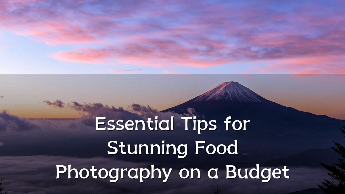 Essential Tips for Stunning Food Photography on a Budget