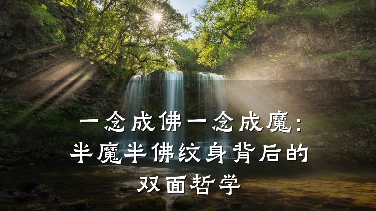 一念成佛一念成魔:半魔半佛纹身背后的双面哲学